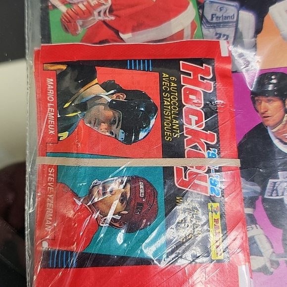 NEW Panini 1991-1992 Hockey NHL Player Sticker Album With 10 Packs of Sticker - Picture 9 of 11